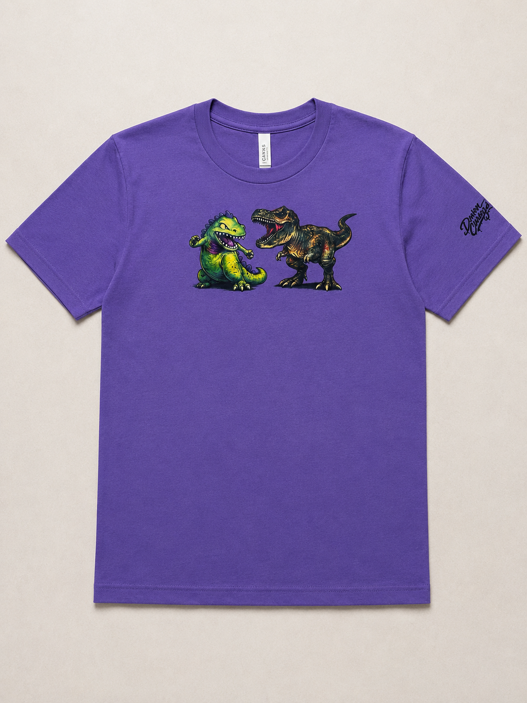 Reptar vs. T. Rex Tee – Davon Carey Original