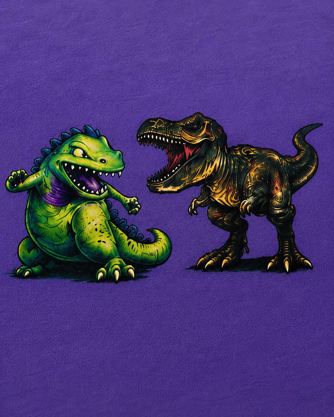 Reptar vs. T. Rex Tee – Davon Carey Original