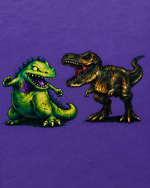 Reptar vs. T. Rex Tee – Davon Carey Original